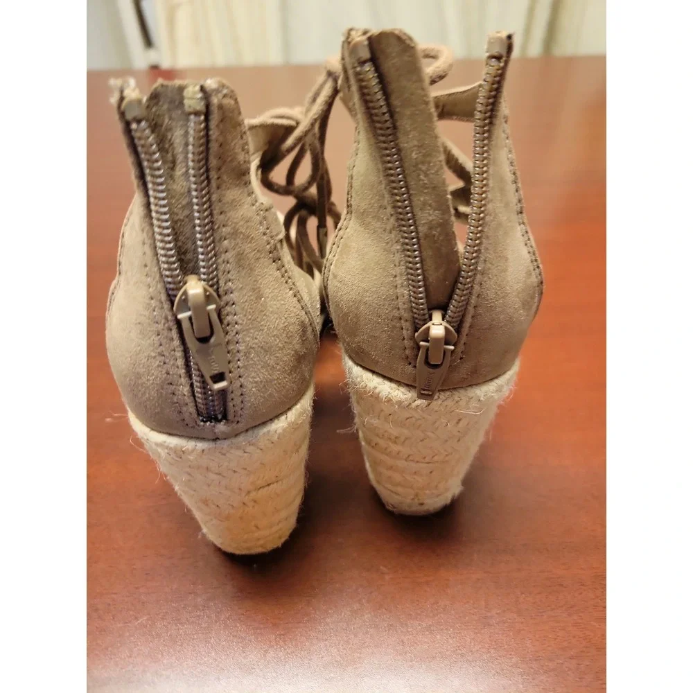 Womens DV by Dolce Vita Monica Ghillie Lace Espadrille Wedge Sandals Size 8